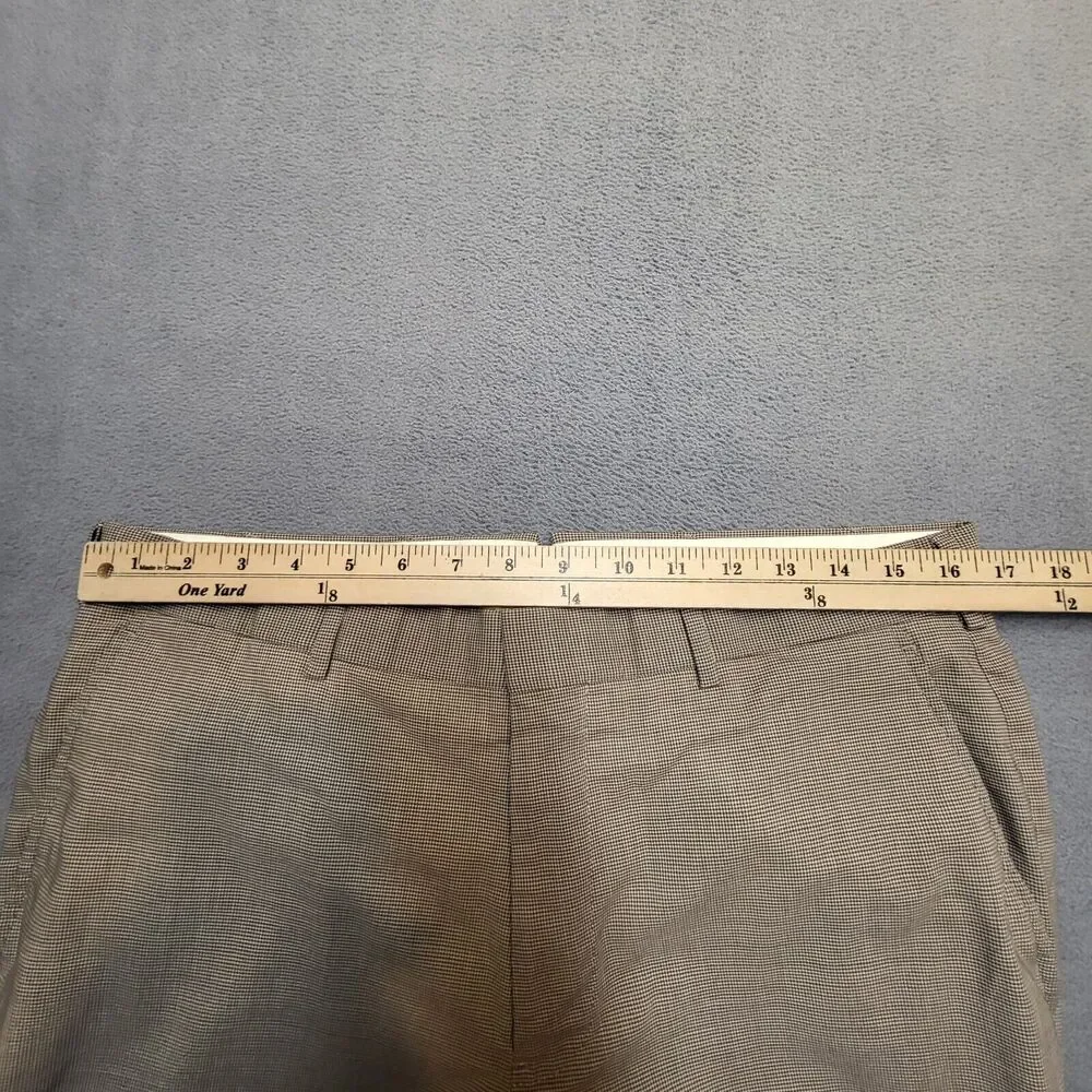 BROOKS BROTHERS Fitzgerald Pants Mens 33x28 Wool Blend Micro Houndstooth